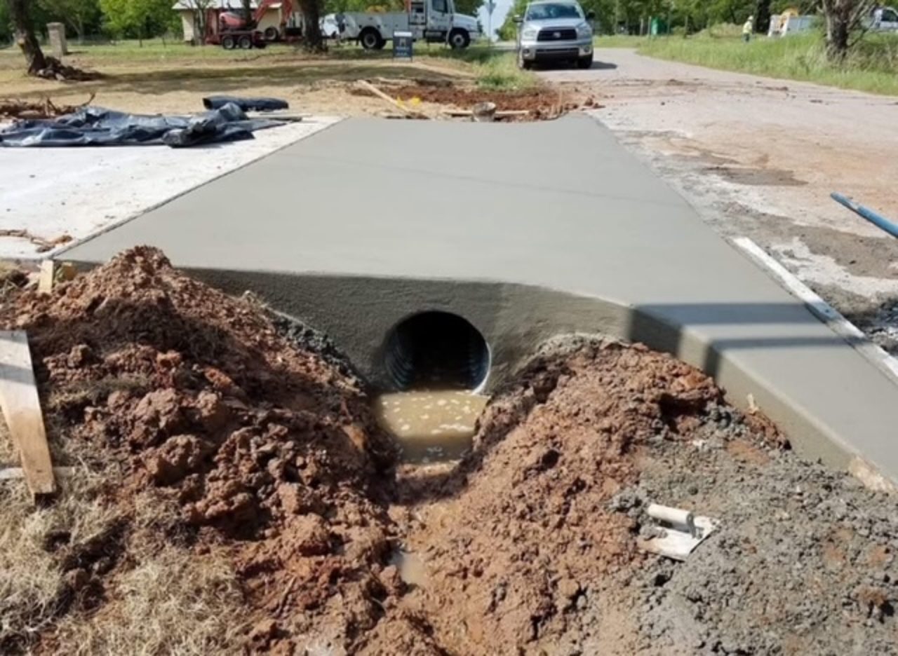 Drainage before