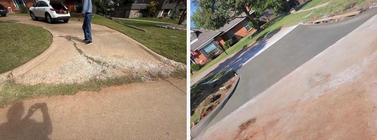 Driveway pour North OKC