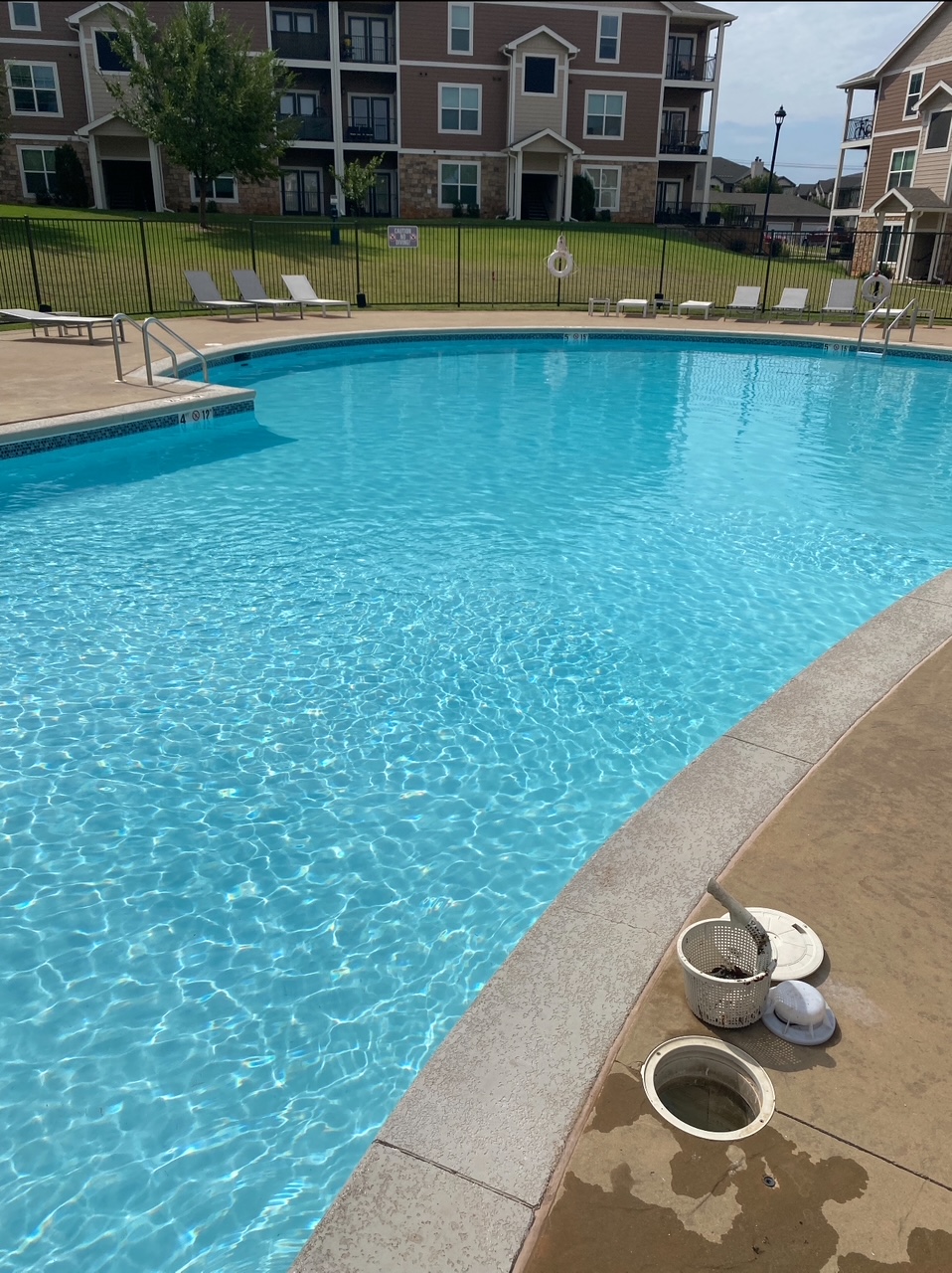 Pool deck detail